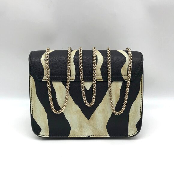 Furla Black Zebra Print Metropolis Crossbody Bag - Picture 2 of 11